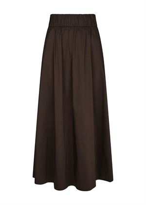 Yara poplin skirt Chocolate Brown Neo Noir 